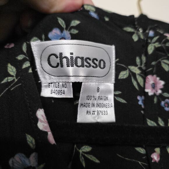 Vtg Floral Midi Dress Womens 8 Cottagecore Peasant Prairie Button Up Boho Retro - Picture 6 of 9